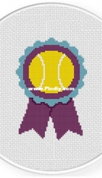 Daily Cross Stitch - Tennis Ribbon Award