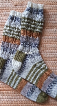 Harvest Hike  Socks by Abigail Collins-Free