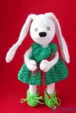 Crochet Toys - Tatyana/Tatiana Russkikh - Bunny Snowball - Russian