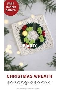 Thoresby Cottage - Caitie Moore - Wreath Granny Square - free