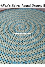 SmoothFox -Donna Mason Svara - SmoothFoxs Spiral Round Granny Blanket
