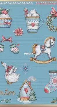 Fun Sheep FS-056 Cozy Winter Sampler by Anastasia Kravtsova / Eremeeva XSD
