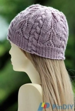 Twilight Rose Beanie by Gretchen Tracy/Balls to the Walls Knits-Free