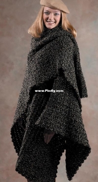 Red Heart - Marilyn Coleman - LW1444 The Wrap - Free