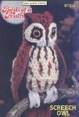 Crochet Annies Attic - Barbara Anderson - Birds Of A Feather - 87T14 - Screech owl
