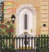 Barbara & Cheryl City Gardens 3 - Arced Gate on Stucco Wall