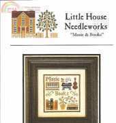 Little House Needleworks LHN - Simple Sampler Chart No 3 - Music and Books