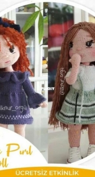 İlknur Örgü - İlknur Ceylan - Nazlı ve Pırıl Doll - Turkish