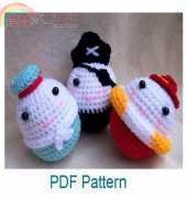 Sea and lighthouse - Kanjana Wanherm - No.3 Trio Caribbean Egg Dolls