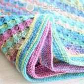 Felted Button - Susan Carlson - Spring Into Summer Blanket - free