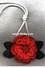 Priscilla Crochet - Priscilla Hewitt - Christmas Rose Towel Ring - Free