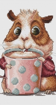 Fun Sheep FS/23-014 Coffee Lovers. Cavy by Anastasia Kravtsova / Eremeeva