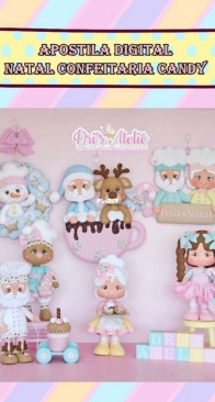 Dris Atelie - Dri Medeiros - Christmas Candy Confectionery - Natal Confeitaria Candy - Portuguese