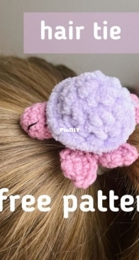 Lovey Crochet Patterns - Vintoniv Store - Zoriana Vintoniv - Turtle Hair Tie No Sew - Free