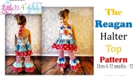 Little 4 Awhile - The Reagan Halter Top - Sizes 6/12 Months - 12 Years