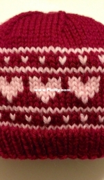 Hearts On Repeat Hat by Juliana Lustenader-Free