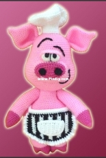 Delicious Crochet - Paola Navarro- Pierre the chef pig - Russian
