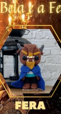 Amigurumi Joy - Marina - Beauty and the Beast - The Beast - A Bela e a Fera - Fera - Portuguese