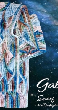 Galaxy Scarf by Liudmyla Hefny