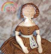 Annie Beez Folk Art F105 Mary Pickford Hill Colonial Doll 2002