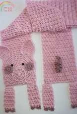 Crochetions - Shelley Brown - Pig Scarf