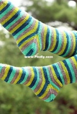 Trusty Toe Up Socks by Tanis Lavallee-Free