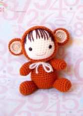 Zodiac Gurumi - Amigurumi Doll Pattern - Zodiac Monkey Baby