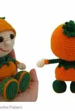 Little Owls Hut - Galina Stelmakhova - 127 Doll in a pumpkin outfit