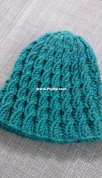 Caramel Ripple Hat by Laura Todd-Free