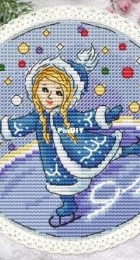 Drawing On Ice by Antonina Tretyakova