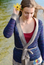 Blueberry Fields Cardigan by Gabrielle Vézina - Gabrielle Knits