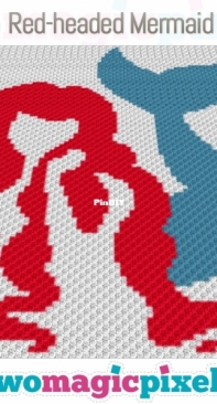 Two Magic Pixels - Red-headed Mermaid