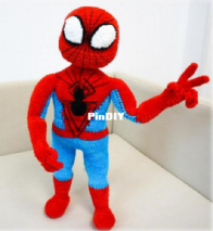 Evgenia knitted toys - Evgenia Gavrilova - Chelovek-pauk (Spider-Man) - Russian