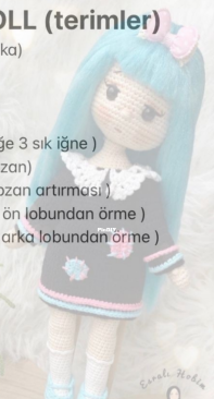 Esralı Hobim - Blue Doll - Mavi Bebek - Turkish