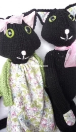 Kitty and Kate Cat by Ali Hogg