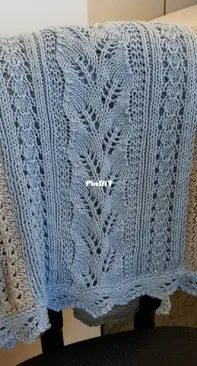 Fern Lace Baby Blanket by Cathy Dages-Free