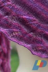 Aroha Knits-Lovely Leaves Shawl by Francoise Danoy-Free