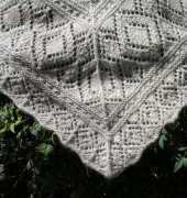 Miraldas Triangular Shawl finished