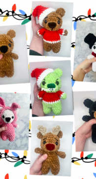 Toddandjames - Madeline Mae Co - Madeline Mae - Christmas Bears: Sant/Grinch Bear Mod, Snowman Polar Bear Mod, The Christmas Bear Mod and The christmas Bunny Bear Mod