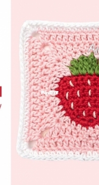 Alyssia Creates - Alyssia Stacey-Orchard - Strawberry Granny Square