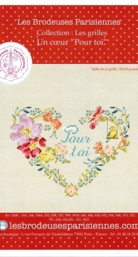 Les Brodeuses Parisiennes - LBP Un Coeur pour Toi by Hélène Le Berre PCS
