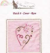 Un chat dans laiguille-918- Coeur Patch Rose