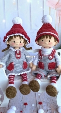Knit a Miracle by Nelly - Nelly Shkuro - Eve and Noel The winter Sweethearts