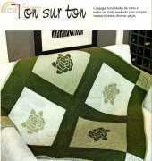 Patch Aplique-Ano1-N°3-Ton sur Ton - Manta para Sofa