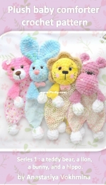 Sophie and Co - AVokhmina Patterns - Anastasia Vohmina - Anastasiya Vokhmina - Plush baby comforter - Series 1 - Naninha de pelúcia para bebê - Série 1 - Portuguese - Translated