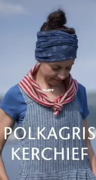 Polkagris Kerchief by Kate Davies Designs - Shore - 2018