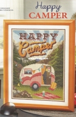 Happy Camper by Emma Congdon from Cross Stitch & Needlework Summer 2016 PCS + XSD