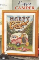 Happy Camper by Emma Congdon from Cross Stitch & Needlework Summer 2016 PCS + XSD
