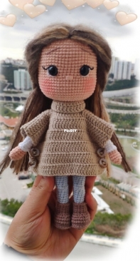 Dünyanın Amigurumisi - Bilgenur Çamtosun - Dora Doll - Dora Bebek - Turkish