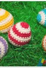 Ribbelmonster -  Striped eggs patterns - German - Free